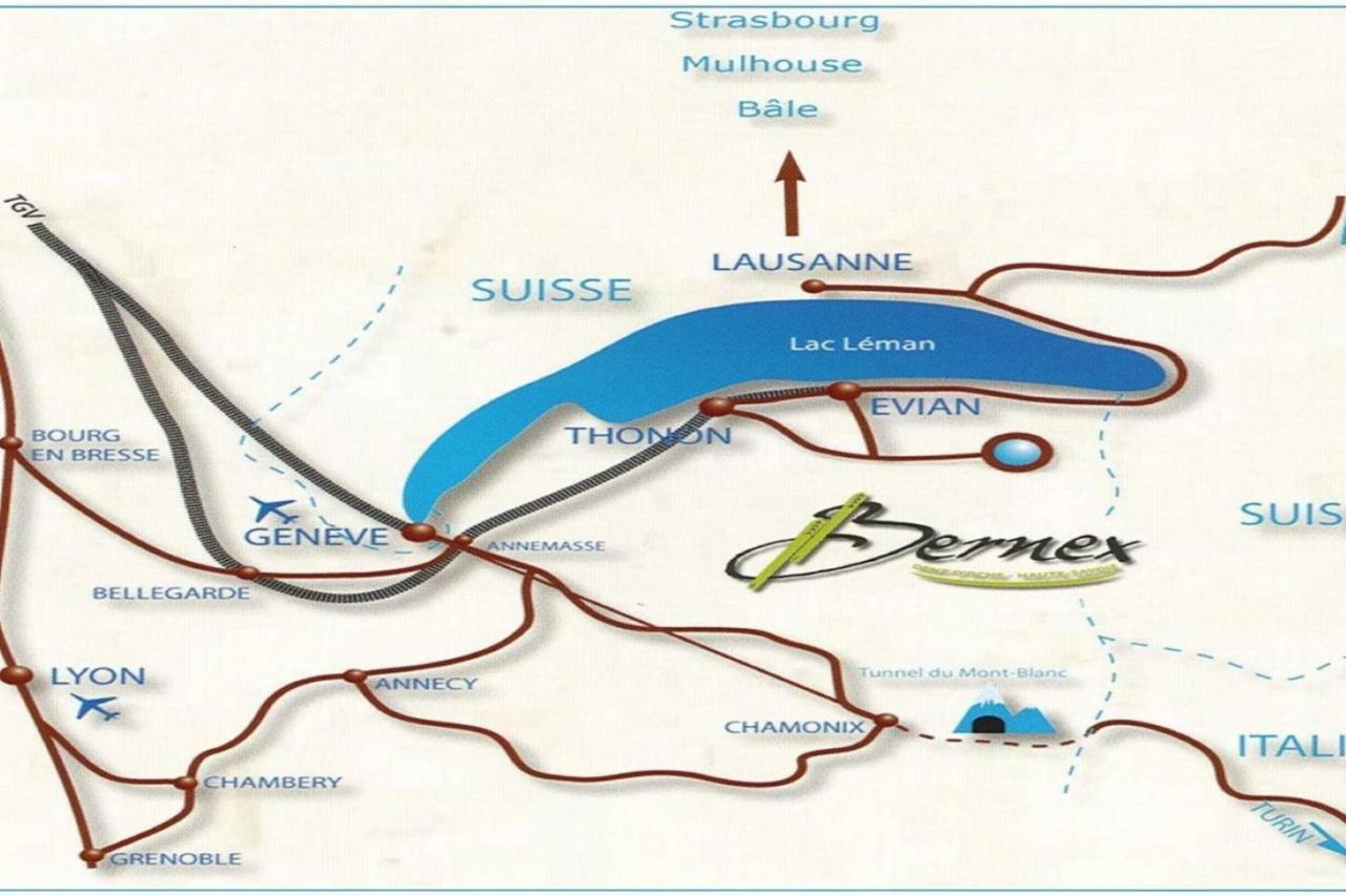 Le 67,Ski Et Randonnee,Lave Linge,Seche Linge,Parking Bernex Exteriér fotografie